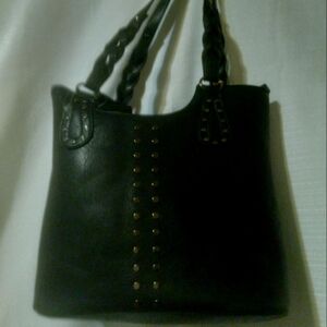 Women's Black Shoulder Tote Purse with a coin Purse